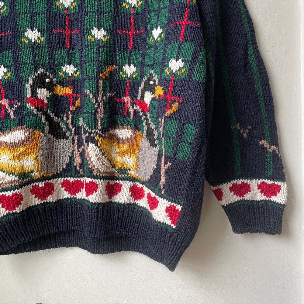 Hand knit duck sweater - Picture 4 of 6